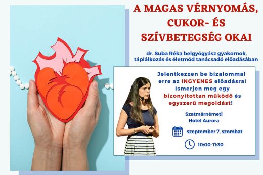 Táplálkozás és életmód – Ingyenes előadás Szatmárnémetiben