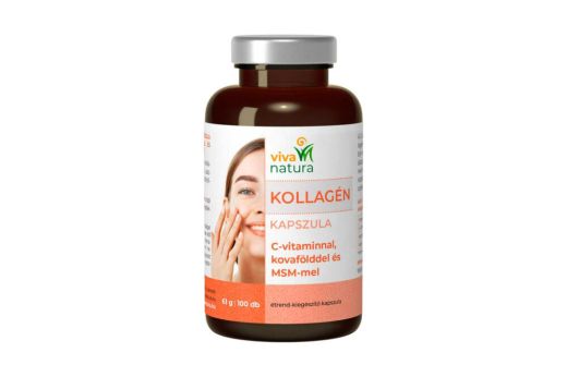 Viva Natura Kollagén kapszula hialuronsavval, C-vitaminnal, kovafölddel és MSM-mel étrend-kiegészítő