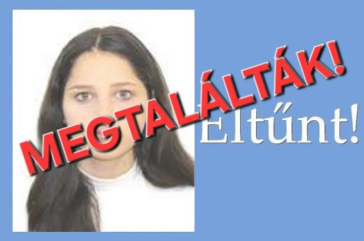 Megtalálták a Remetemezőről eltűnt tinédzsert