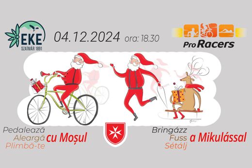 Bringázz, sétálj vagy fuss a Mikulással! Adománygyűjtő akció a hátrányos helyzetű idősek megesegítésére