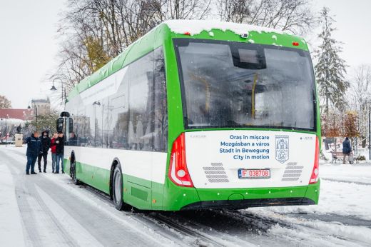 Tesztútra indultak az elektromos buszok Szatmárnémetiben