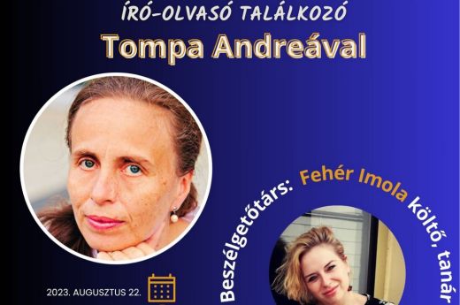 A szó híd – Író-olvasó találkozó Tompa Andreával a Kossuth-kertben
