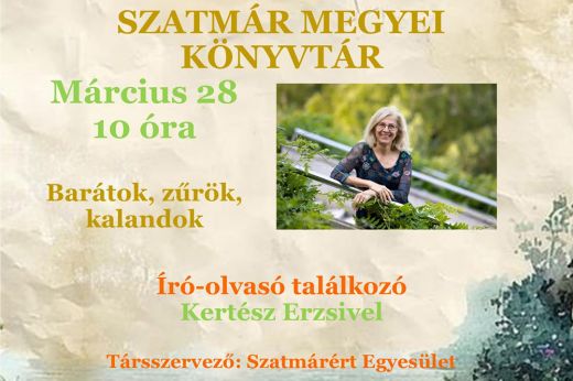 Barátok, Zűrök, Kalandok – Író-olvasó találkozó Kertész Erzsivel a könyvtárban