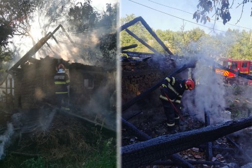 Gazdasági melléképület gyulladt ki szombat délután  Szatmár megyében