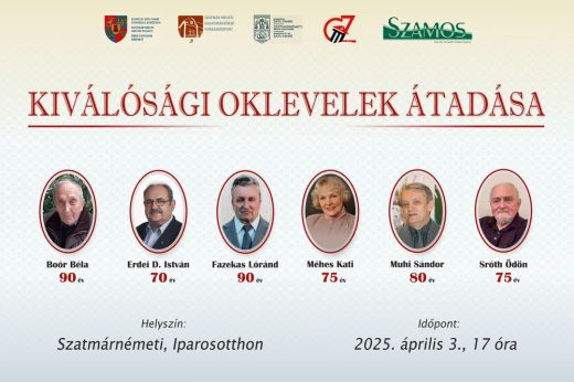 Kiválósági oklevelek átadására kerül sor