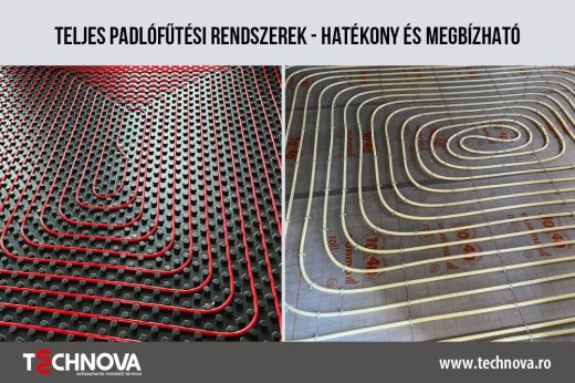 Teljes padlófűtési rendszerek - hatékony és megbízható