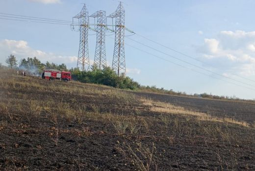 Tíz hektáron égett a száraz növényzet Szatmárhegyen