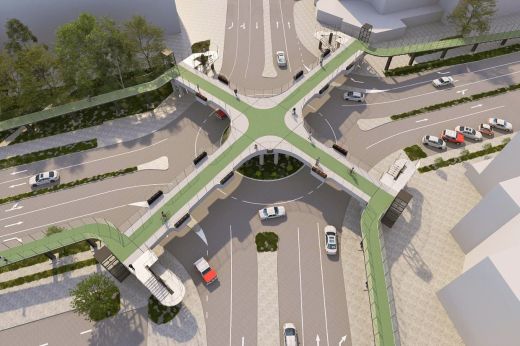 Bemutatták a Crinul kereszteződés felüljárójának új látványterveit
