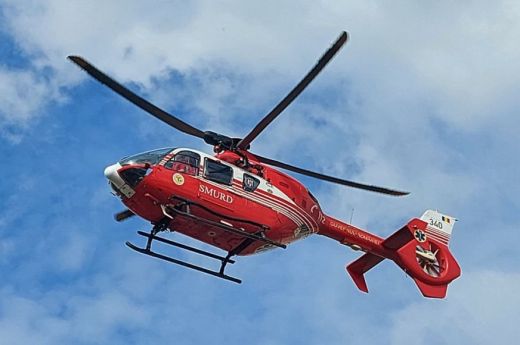 Súlyos égési sérülésekkel szállított egy szatmári gyermeket Bukarestbe a SMURD helikoptere