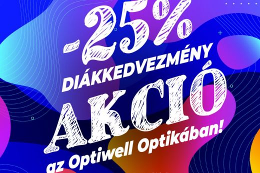 Tanévkezdő akció az Optiwell Optikákban: 25 százalékos kedvezménnyel várják a diákokat egész szeptemberben