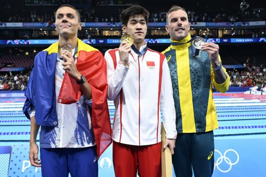 Úszás: bronzérmet szerzett David Popovici a 100 méter gyors döntőjében