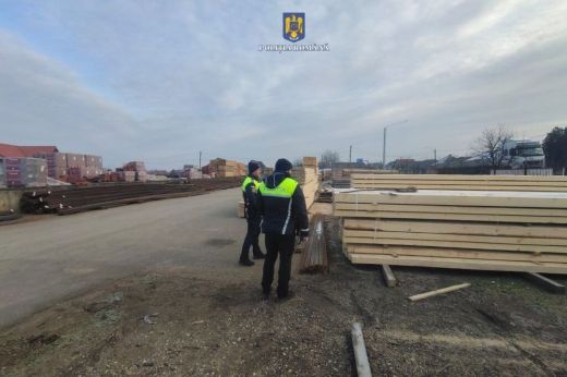 Rendőrségi razzia: borsos büntetés és több tízezer lej értékű lefoglalt illegális faanyag az eredmény
