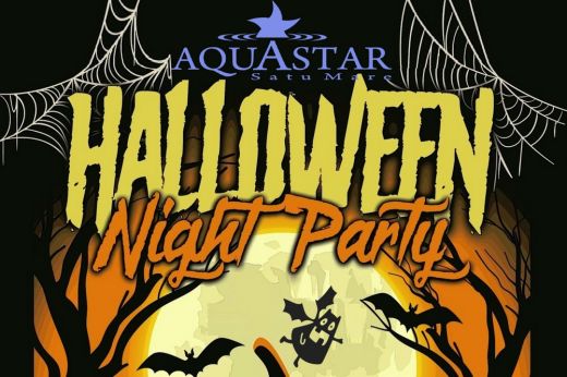 Szombaton halloweeni éjszakai fürdőzés az Aquastarban