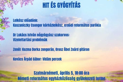 Áprilisi Hit és gyógyítás