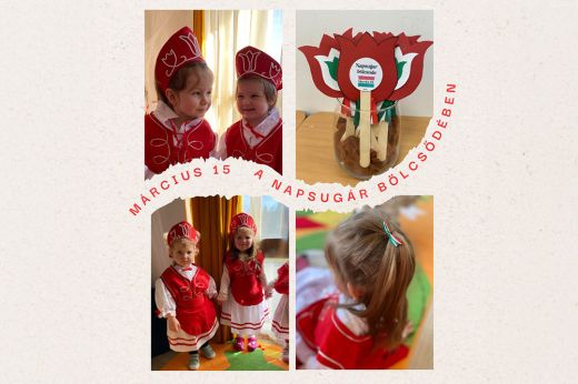 Március 15. a Napsugár bölcsődében – Kézműveskedés, tánc és hagyományőrzés