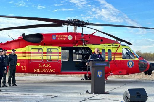 Black Hawk mentőhelikoptereket kapott a román katasztrófavédelem