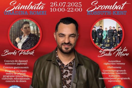 III. Kulturális Roma Nap Szatmárnémetiben - Oláh Gergő lesz a sztárvendég