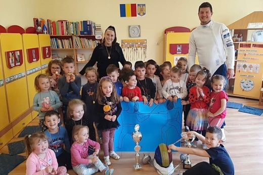 Óvisoknak népszerűsítette a vívást Adi Szilagyi
