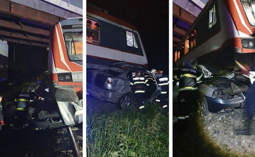 Vonat és gépkocsi ütközött Szatmárnémetiben. Meghalt egy fiatal fiú