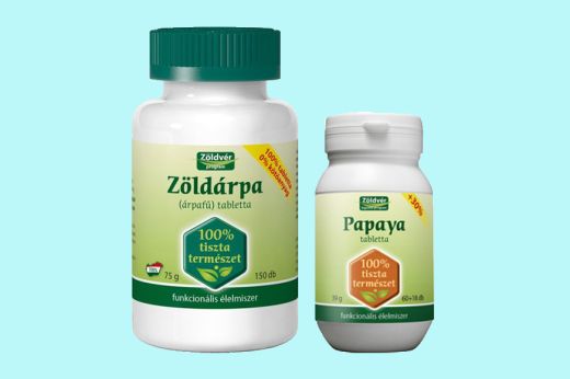 Tegyen papaya és zöldárpa tablettával egészségéért!
