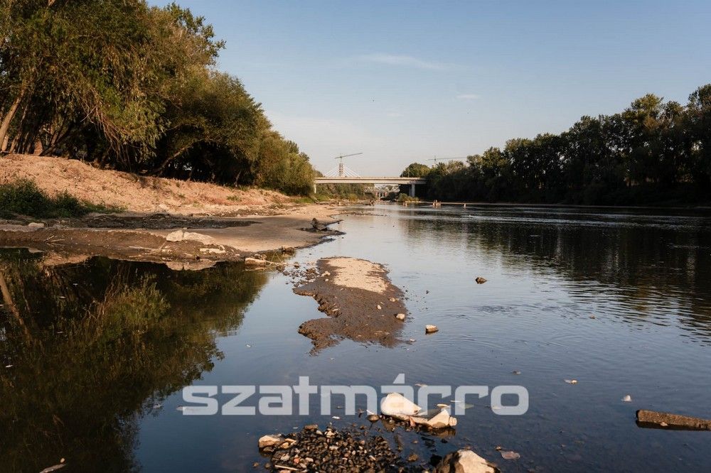 Szamos - alacsony vízállás 2024